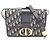 Christian Dior 30 Montaigne Oblique Shoulder Bag Beige Navy blue