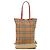BURBERRY Nova Check Tote Bag Canvas Beige Silber Auth 190455M - Ansicht 12