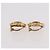 Orecchini CHANEL COCO Mark in metallo color oro CC Auth 191418V - vista 12
