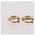 Orecchini CHANEL COCO Mark in metallo color oro CC Auth 191418V - vista 13