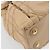 Borsa con coulisse e catena Christian Dior in pelle beige e oro Auth BA13968A D'oro - vista 16