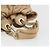 Borsa con coulisse e catena Christian Dior in pelle beige e oro Auth BA13968A D'oro - vista 7