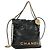 CHANEL CHANEL22 Borsa a Catena in Pelle di Agnello Nera e Oro CC Auth 190198SAM Nero D'oro