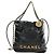 CHANEL CHANEL22 Borsa a Catena in Pelle di Agnello Nera e Oro CC Auth 190198SAM Nero D'oro - vista 13