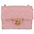 CHANEL Mini Matelasse 18 Chain Shoulder Bag Canvas Pink Gold CC Auth 191614 Rosa D'oro - vista 13