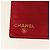 CHANEL COCO Mark Langgeldbörse Caviar Leder Rot Gold CC Authentisch 190496M Golden - Ansicht 23
