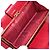 CHANEL COCO Mark Langgeldbörse Caviar Leder Rot Gold CC Authentisch 190496M Golden - Ansicht 9