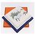 Hermès HERMES Carré 90 Sciarpa "Quai aux Fleurs" Seta Blu Bianco Auth 186912M - vista 12