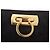 Borsa a tracolla Salvatore Ferragamo Gancini in scamosciato nero e oro Auth 191696 D'oro - vista 17