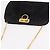 Borsa a tracolla Salvatore Ferragamo Gancini in scamosciato nero e oro Auth 191696 D'oro - vista 6