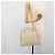PRADA Tote Bag Leder Beige Silber Auth ka5123 - Ansicht 23