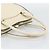 PRADA Tote Bag Leder Beige Silber Auth ka5123 - Ansicht 7