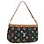 LOUIS VUITTON Pochette Accessoires Multicolor Black M92648 Auth BA13769V Nero