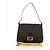FENDI Zucca Canvas Mamma Baguette Bolsa de Ombro Preto Marrom Auth 191291SAV - vista 12