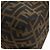 FENDI Zucca Canvas Mamma Baguette Bolsa de Ombro Preto Marrom Auth 191291SAV - vista 18