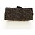FENDI Zucca Canvas Mamma Baguette Bolsa de Ombro Preto Marrom Auth 191291SAV - vista 5