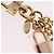 LOUIS VUITTON Portachiavi CaleidoV Metallo Oro Argento M67377 LV Auth 191624M - vista 11