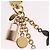 LOUIS VUITTON Portachiavi CaleidoV Metallo Oro Argento M67377 LV Auth 191624M - vista 15