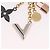 LOUIS VUITTON Portachiavi CaleidoV Metallo Oro Argento M67377 LV Auth 191624M - vista 3