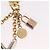 LOUIS VUITTON Portachiavi CaleidoV Metallo Oro Argento M67377 LV Auth 191624M - vista 4