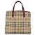BURBERRY Nova Check Handtas aus PVC Beige Silver Auth 190798A Silber - Ansicht 13