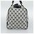 Borsa Boston GUCCI GG Supreme Sherry Line Navy Gold Auth 190835 D'oro Blu navy - vista 3
