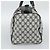 Borsa Boston GUCCI GG Supreme Sherry Line Navy Gold Auth 190835 D'oro Blu navy - vista 4