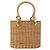 Borsa Salvatore Ferragamo Rattan Gancini Marrone Oro Auth 191683V D'oro - vista 13