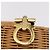 Borsa Salvatore Ferragamo Rattan Gancini Marrone Oro Auth 191683V D'oro - vista 20