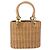 Borsa Salvatore Ferragamo Rattan Gancini Marrone Oro Auth 191683V D'oro - vista 3