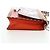 Borsa a Spalla PRADA in Pelle Arancione Argento Auth 190652M - vista 4
