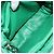 Borsa PRADA in pelle 2way Verde Argento Auth 191471SM - vista 10