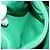 Borsa PRADA in pelle 2way Verde Argento Auth 191471SM - vista 23