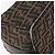 FENDI Zucca Canvas Vanity Hand Bag Marrone Oro Autentico 191576 D'oro - vista 16