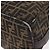 FENDI Zucca Canvas Vanity Hand Bag Marrone Oro Autentico 191576 D'oro - vista 17