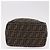 FENDI Zucca Canvas Vanity Hand Bag Marrone Oro Autentico 191576 D'oro - vista 5