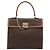 Céline Borsa CELINE Macadam Canvas PVC Pelle Marrone Oro Auth mr2642 D'oro - vista 13