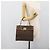 Céline Borsa CELINE Macadam Canvas PVC Pelle Marrone Oro Auth mr2642 D'oro - vista 23