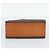 Céline Borsa CELINE Macadam Canvas PVC Pelle Marrone Oro Auth mr2642 D'oro - vista 5