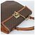 Céline Borsa CELINE Macadam Canvas PVC Pelle Marrone Oro Auth mr2642 D'oro - vista 6