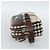 Clutch BURBERRY Nova Check in tela beige e argento Auth mr2740 - vista 3