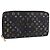 LOUIS VUITTON Monogram Multicolor Zippy Long Wallet Black M60243 LV Auth bs36045 Nero
