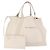 BALENCIAGA Borsa Cabas M Navy in Pelle Bianco Argento 339936 Auth hk3892