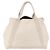 BALENCIAGA Borsa Cabas M Navy in Pelle Bianco Argento 339936 Auth hk3892 - vista 2