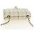 CHANEL Matelasse 20 Chain Shoulder Bag Leather White Gold CC Auth 190689SAM Bianco D'oro - vista 6