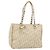 Borsa a tracolla Christian Dior Trotter Canvas Romantic Chain PVC Avorio Auth 190613 Argento Crudo