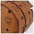 Borsa a Spalla MCM Vicetos Logogram PVC Pelle Marrone Oro Auth hk3898 D'oro - vista 14