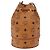 Borsa a Spalla MCM Vicetos Logogram PVC Pelle Marrone Oro Auth hk3898 D'oro - vista 2