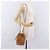 Borsa a Spalla MCM Vicetos Logogram PVC Pelle Marrone Oro Auth hk3898 D'oro - vista 20