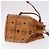 Borsa a Spalla MCM Vicetos Logogram PVC Pelle Marrone Oro Auth hk3898 D'oro - vista 3